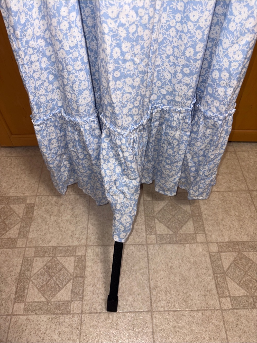 Lost + Wander Bluebelle Floral Smocked Midi Dress Womens Small CottageCore - Picture 5 of 11